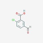 Structure of 2-chloro-5-formylbenzoic acid