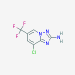 Structure of 8-Chloro-6-(trifluoromethyl)-[1,2,4]-triazolo[1,5-a]pyridin-2-amine