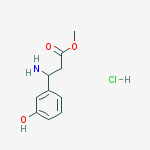 Structure of methyl 3-amino-3-(3-hydroxyphenyl)propanoate hcl