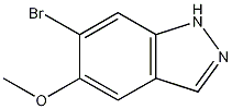 Structure of 6-Bromo-5-methoxy-1H-indazole