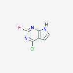Structure of 4-chloro-2-fluoro-1h-pyrrolo[2,3-d]pyrimidine
