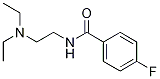 N-[2-(二乙氨基)乙基]-4-氟苯甲酰胺结构式