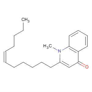 Structure of 4(1H)-Quinolinone, 1-methyl-2-(6Z)-6-undecenyl-