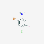 Structure of 2-bromo-4-chloro-5-fluoroaniline