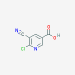 Structure of 6-chloro-5-cyanopyridine-3-carboxylic Acid