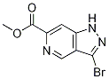 Structure of 1H-Pyrazolo[4,3-c]pyridine-6-carboxylic acid, 3-broMo-, Methyl ester
