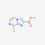 Structure of methyl 8-chloroimidazo[1,2-a]pyrazine-2-carboxylate