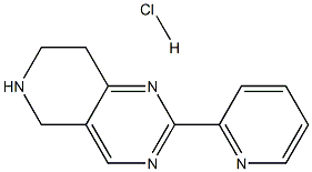 Structure of Pyrido[4,3-d]pyrimidine, 5,6,7,8-tetrahydro-2-(2-pyridinyl)-, hydrochloride (1:1)