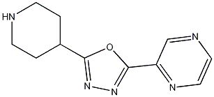 Structure of 2-(5-(Piperidin-4-yl)-1,3,4-oxadiazol-2-yl)pyrazine