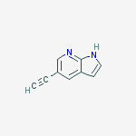 Structure of 5-ethynyl-1H-pyrrolo[2,3-b]pyridine