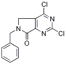 6-benzyl-2,4-dichloro-5H-pyrrolo[3,4-d]pyrimidin-7(6H)-one结构式