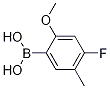 4-Fluoro-2-methoxy-5-methylphenylboronic acid结构式