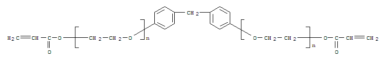 双酚F乙氧酸(2EO/苯基)二丙烯酸结构式