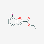 Structure of ethyl 7-fluorobenzofuran-2-carboxylate