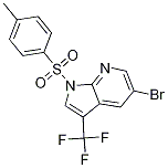 1H-Pyrrolo[2,3-b]pyridine, 5-bromo-1-[(4-methylphenyl)sulfonyl]-3-(trifluoromethyl)-结构式