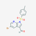 Structure of 5-bromo-1-tosyl-1H-pyrrolo[2,3-b]pyridine-3-carbaldehyde