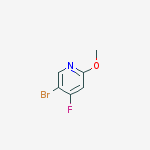 Structure of 5-BROMO-4-FLUORO-2-METHOXYPYRIDINE