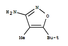 3-Isoxazolamine,5-(1,1-dimethylethyl)-4-methyl-结构式