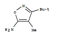 Structure of 5-Isoxazolamine,3-(1,1-dimethylethyl)-4-methyl-