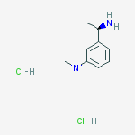 (R)-3-(1-AMINOETHYL)-N,N-DIMETHYLBENZENAMINE-2HCL结构式