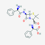 Structure of (2r)-2-[[(2s,5r,6r)-6-[[(2r)-2-amino-2-phenylacetyl]amino]-3,3-dimethyl-7-oxo-4-thia-1-azabicyclo[3.2.0]heptane-2-carbonyl]amino]-2-phenylacetic Acid