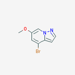 Structure of 4-bromo-6-methoxyH-pyrazolo[1,5-a]pyridine