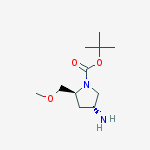 Structure of tert-butyl (2S,4R)-4-aMino-2-(MethoxyMethyl)pyrrolidine-1-carbox