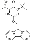 N-(9-芴甲氧羰基)-L-苏氨酸叔丁酯结构式