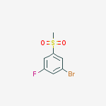 Structure of 1-BROMO-3-FLUORO-5-(METHYLSULFONYL)BENZENE