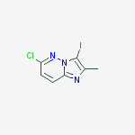 Structure of 6-chloro-3-iodo-2-methylimidazo[1,2-b]pyridazine