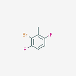 2-BROMO-3,6-DIFLUOROTOLUENE结构式