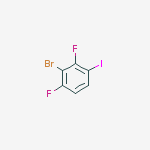 Structure of 2-bromo-1,3-difluoro-4-iodobenzene