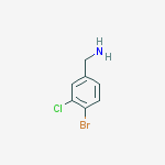Structure of (4-bromo-3-chlorophenyl)methanamine