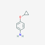 Structure of 4-cyclopropyloxyaniline