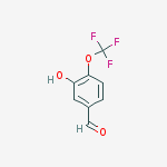 Structure of 3-hydroxy-4-(trifluoromethoxy)benzaldehyde