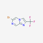 Structure of 6-bromo-2-(trifluoromethyl)imidazo[1,2-a]pyrazine