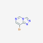 Structure of 8-bromo-[1,2,4]triazolo[4,3-c]pyrimidine