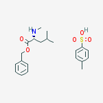 Structure of N-a-methyl-D-leucine benzyl ester p-tosylate