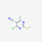Structure of 4-Chloro-6-methyl-2-(methylthio)pyrimidine-5-carbonitrile