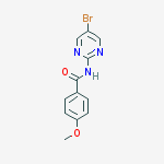 Structure of N-(5-bromopyrimidin-2-yl)-4-methoxybenzamide