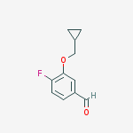 Structure of 3-(cyclopropylmethoxy)-4-fluorobenzaldehyde