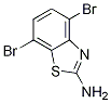 Structure of 2-BenzothiazolaMine, 4,7-dibroMo-