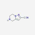 Structure of 4,5,6,7-tetrahydropyrazolo[1,5-a]pyrazine-2-carbonitrile(SALTDATA: HCl)