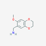 Structure of 1-(7-METHOXY-2,3-DIHYDRO-1,4-BENZODIOXIN-6-YL)METHANAMINE 95%