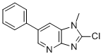 2-CHLORO-1-METHYL-6-PHENYLIMIDAZO[4,5-B]PYRIDINE结构式