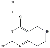 Structure of 2,4-dichloro-5,6,7,8-tetrahydropyrido[4,3-d]pyrimidine hydrochloride
