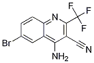 Structure of 4-Amino-6-bromo-2-(trifluoromethyl)quinoline-3-carbonitrile