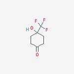 Structure of Cyclohexanone, 4-hydroxy-4-(trifluoromethyl)-