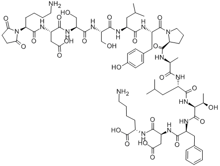 SUC-LYS-ASP-SER-SER-LEU-TYR-PRO-ALA-LEU-THR-PHE-ASP-LYS结构式