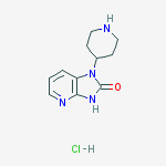 1-（哌啶-4-基）-1,3-二氢-2H-咪唑并[4,5-b]吡啶-2-酮结构式